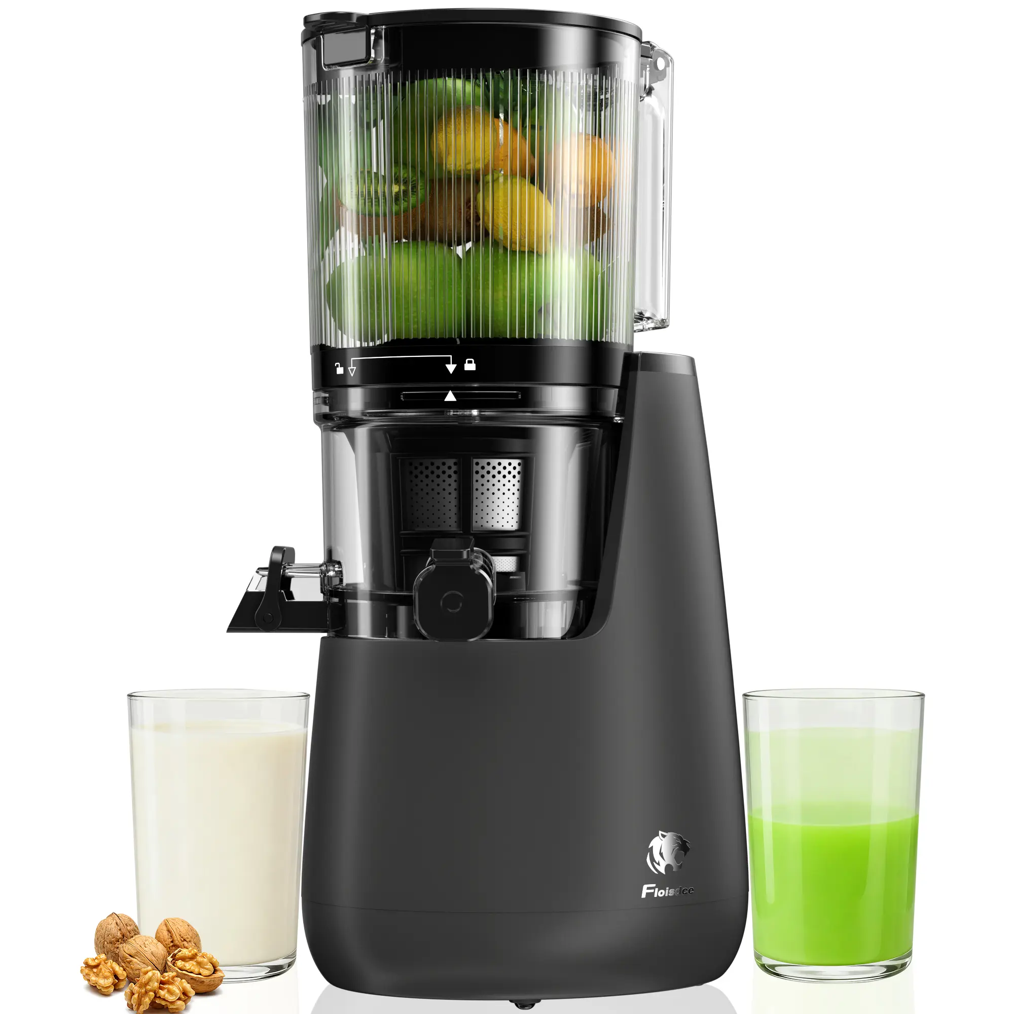 Optimized  6-inch wide feed chute -Black