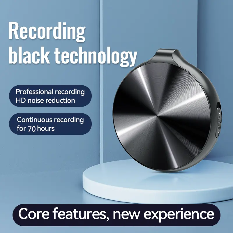 Professional voice recorder - One-click recording, excellent sound quality, long battery life, large storage capacity and support for text conversion