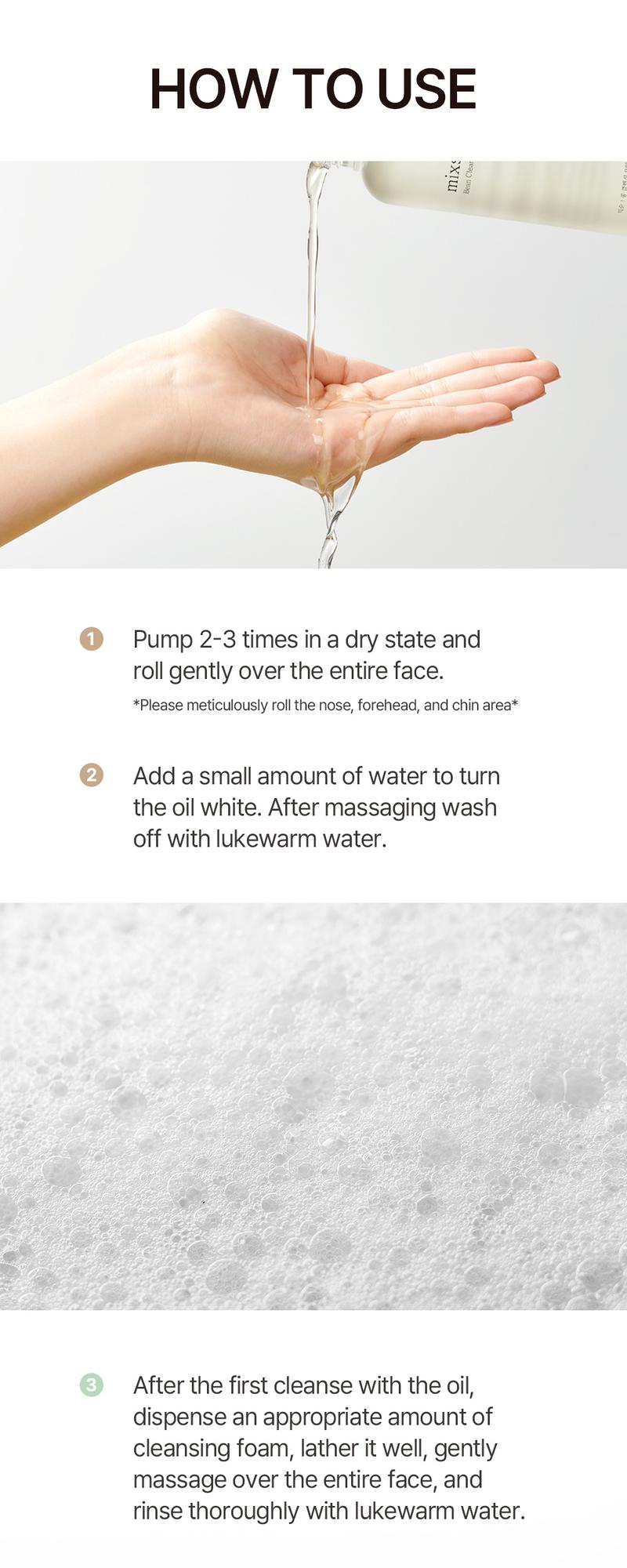 [mixsoon] Deep Pore Cleansing Duo | Double Cleanse for Blackheads & Sebum ControlㅣBean Cleansing Oil 6.59 fl.oz / 195ml + Centella Cleansing Foam 5.07 fl.oz / 150ml