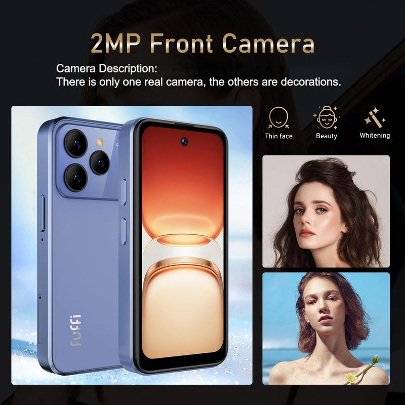 FUFFI Mini Smartphone Smart Phone 3.75-inch HD Screen Quad-core Processor 2GB + 16GB Memory 3G Network Dual SIM Dual Standby 1500mAh Battery Metal Integrated Frame 2MP Pixel Compact Stylish Android Phone