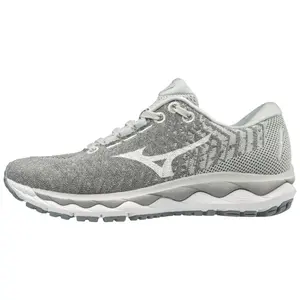 Mizuno Women's Wave Sky Waveknit 3 Glacier Grey/White - 411108.9A00