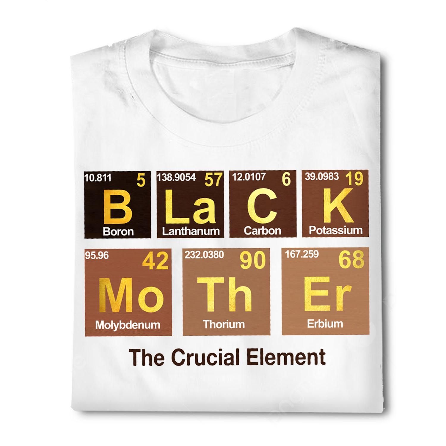 Black Mother Periodic Table T-shirt