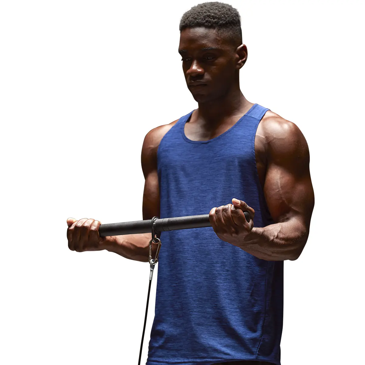 SUNNY Straight Bar Cable Attachment Whole Body Workout Home Gym Fitness Equipment for Lat Pulldown Tricep Press Bicep Curl Seated Row and Strength Training with Durable Steel Construction Ergonomic Grip Handle and Cable Machine Compatibility
