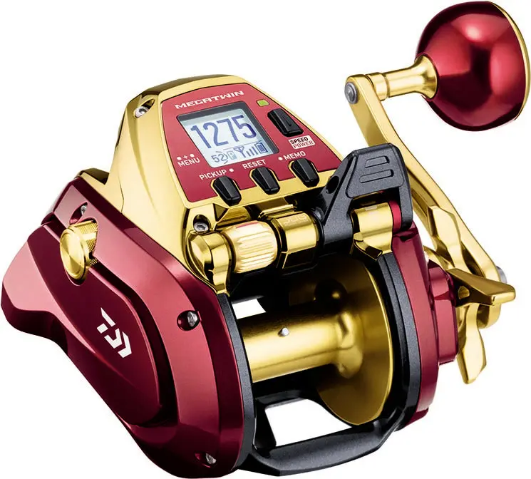 Daiwa Seaborg G800MJ Electric Assist Fishing Reel - 80lb, 9 carbon drag wash, mega twin sys, multi-size, remote jog comp