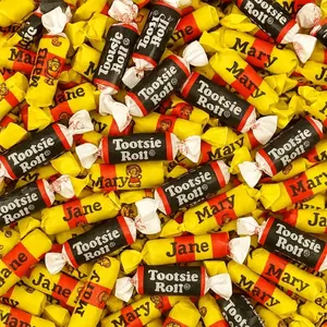 Classic Chewy Duo 1lb Tootsie Midgees & Mary Janes Chocolate Molasses Peanut Butter Assortment Nostalgic Flavor Profile Individually Wrapped
