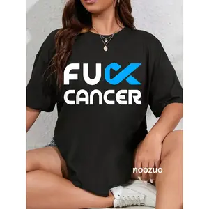 100% Cotton Fuck Cancer Shirt - Fuck Colon Cancer Awareness T-Shirt