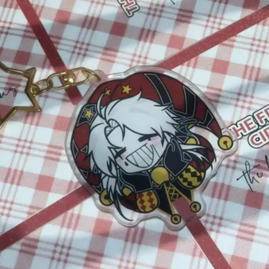 Pierrot Freak Circus Pierrot keychain Creepy Cute Alt Circuscore Collectible
