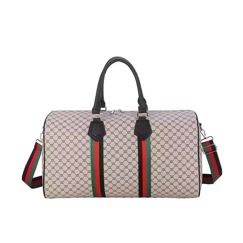 Waterproof Large Capacity Duffle - Durable Travel Luggage for Weekends, Gym & Daily Use (Unisex, Light Beige) summervibes