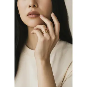 Carmella Gold Dipped Intertwined Ring