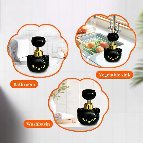 Pawprint Magic Cute Cat Paw Foam Soap Dispenser Press Design for Cat Lovers Practical Fun Accessory Claw Shaped Foam Pump Bottle