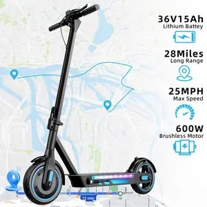 V10 Pro Electric Scooter for Adults - 500W Powerful Motor & 25MPH Max Speed, 36V 10.5Ah Battery with 20-Mile Range, 10" Pneumatic Tires, Dual Suspension & Double Braking System, APP Control, Foldable & Lightweight Commuter Scooter solid