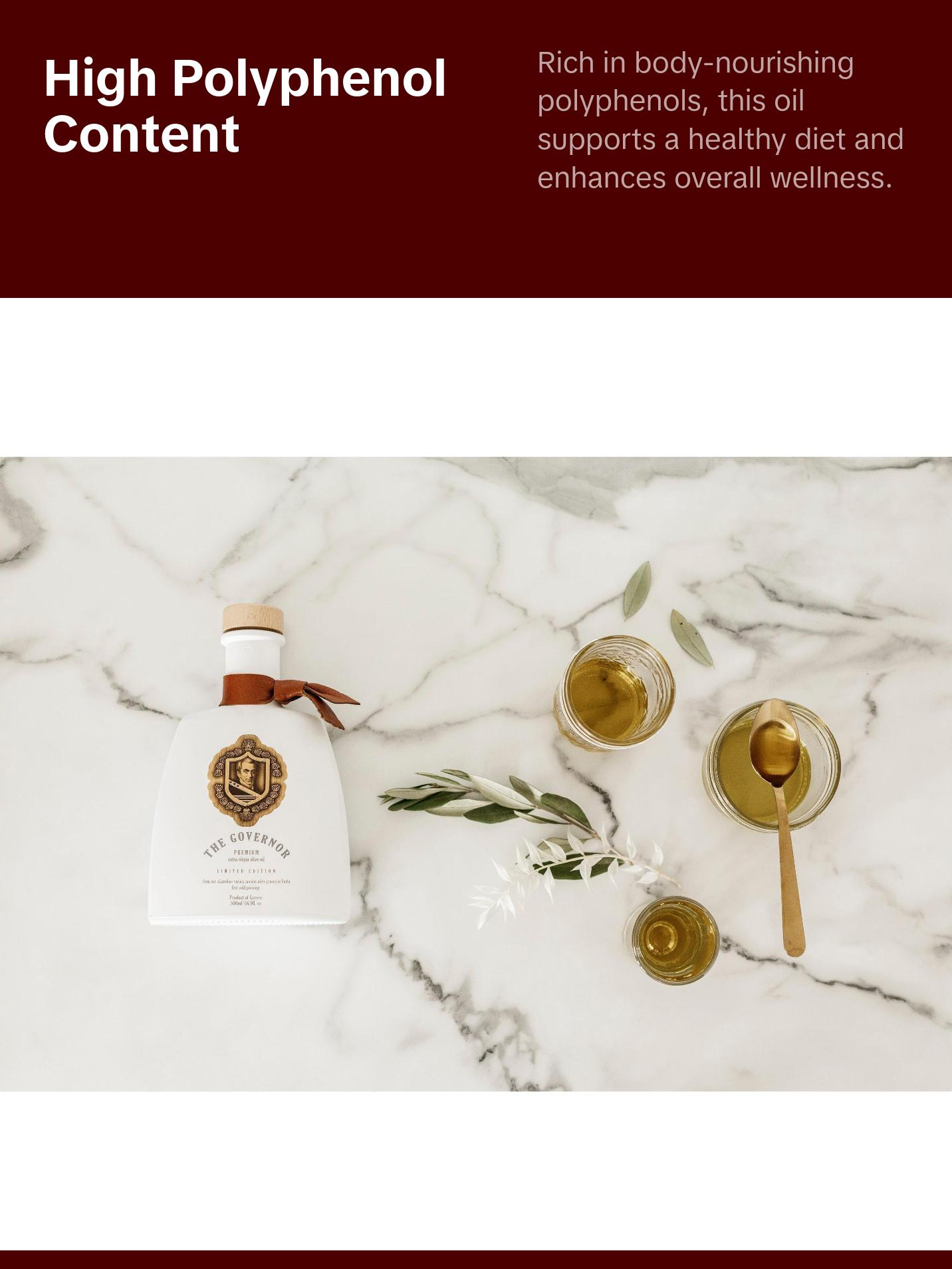 The Governor, Limited Edition Early Harvest Extra Virgin Olive Oil