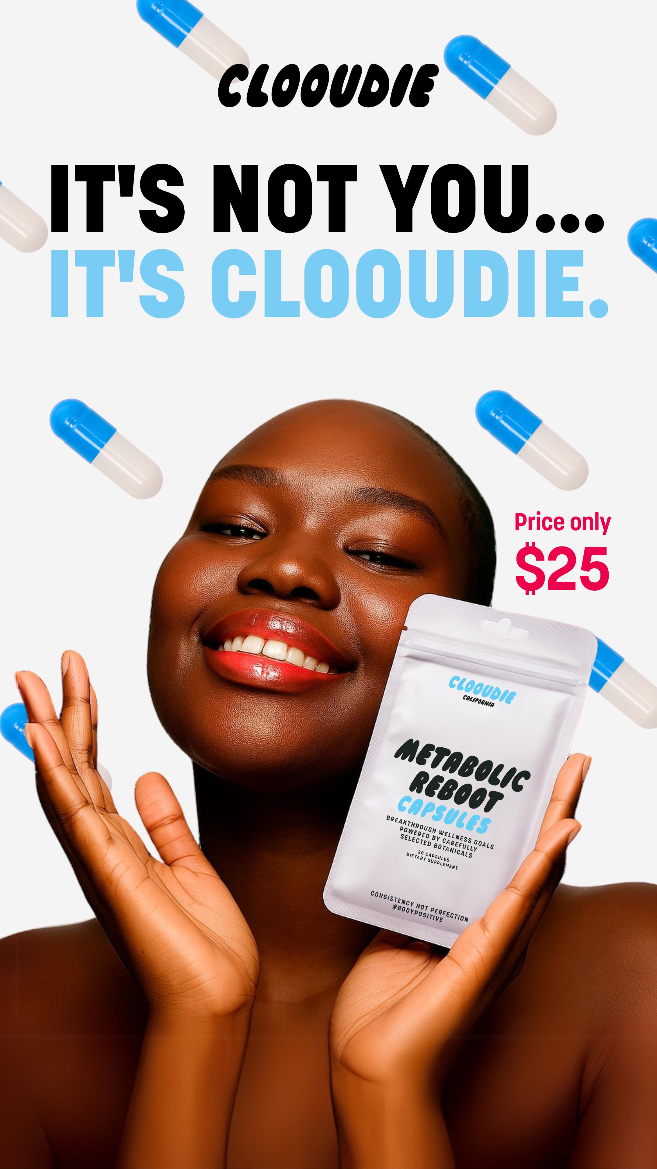 Clooudie｜Metabolic Reboot Capsules｜Support Metabolism, Green Tea Extract, Vegan, 30 Capsules