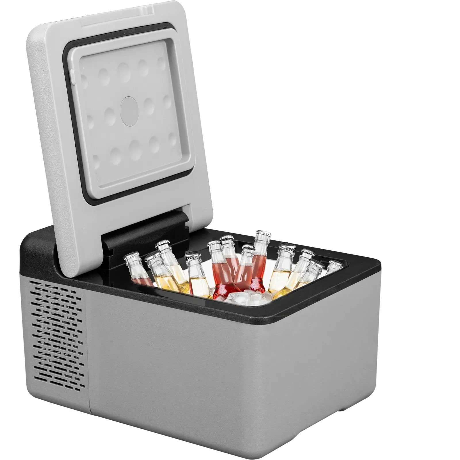 【Summerfinds】VEVOR 12 Volt Portable Car Refrigerator 10 Qt Mini Freezer (-4℉~68℉) W/APP Control Car Compressor Fridge Cooler 12V/24V DC and 110-220V AC For CampingRoad TripTravelOutdoor and Home