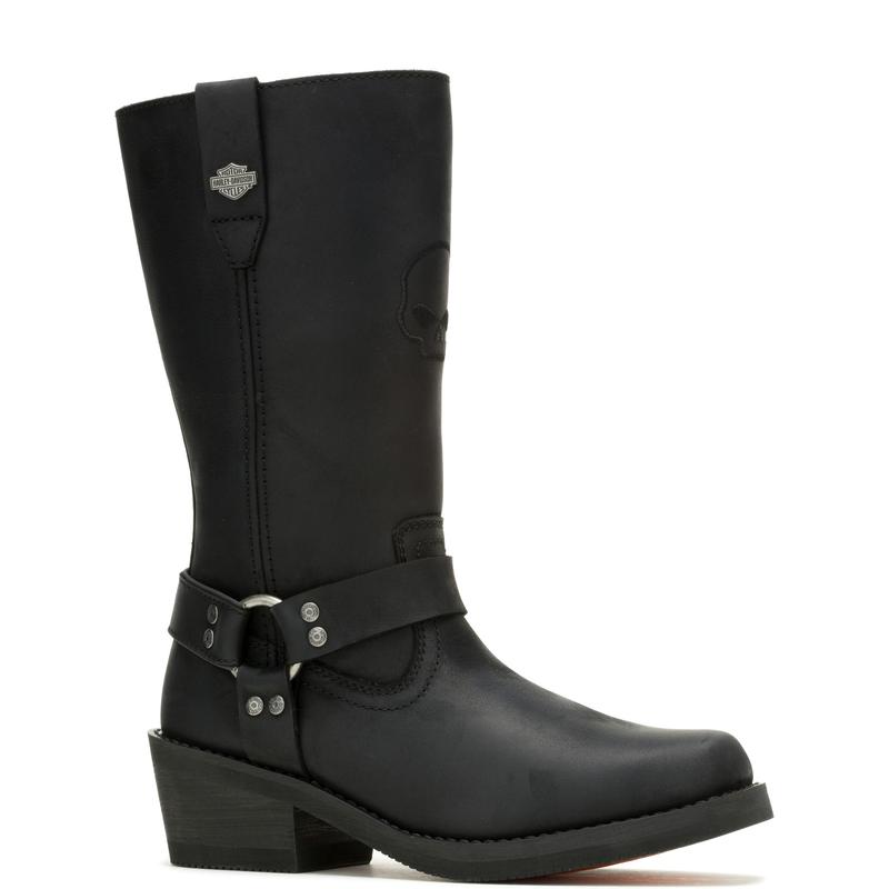 Harley-Davidson Korsen Tall Ride  10" Waterproof Womens Black Boots