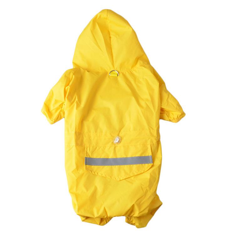 Wardrobe (Raincoat) - Pet Dog Raincoat Outdoor Puppy Pet Rainwear Reflective Hooded Waterproof Jacket Clothes for Dogs Cats Apparel Clothes Supplies pet coat Slicker