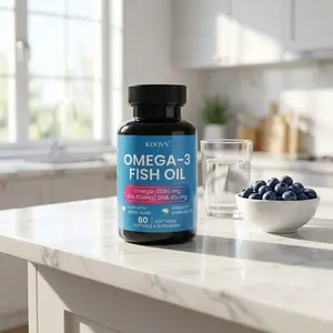 Micro Ingredients Supreme Omega-3 Fish Oil | Ultra High EPA DHA rTG Burpless Softgels | Wild-Caught Cold Deep-Sea Water | Lemon Flavor Easy to Swallow with Vitamin D3 | Supports Heart, Brain, Eye & Immune System Health