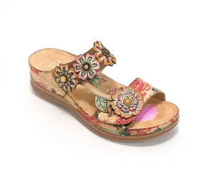 L'Artiste by Spring Step Leather Slide Sandals - FeelsGreat