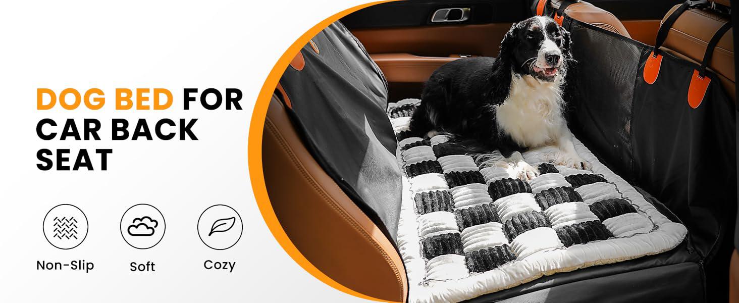 Pet Bed Mat for Car Backseat Extender Non-Slip Plaid Dog Bed Blanket for Car Back Seat Travel Pet Mat Custom Fit for Backseat Extenders and Seat Covers Pet Bed Mat for Car Backseat Extender Non-Slip Plaid Dog Bed Blanket for Car Back Seat Travel Pet Mat Custom Fit for Backseat Extenders and Seat Covers