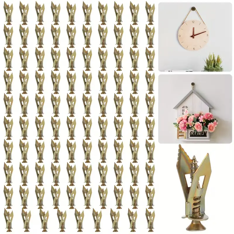 200Pcs Self-Drilling Drywall Anchors and Screws-0.47x1.18 Inch Sheetrock Anchors,Hollow-Wall Anchors Kit for Wall Hanging,Hardware, Rust-Free