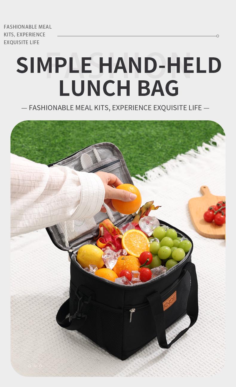 Lunch Box for Women Men,Reusable Insulated Lunch Tote,Large Leakproof Cute Lunch Cooler with High Capacity for Work,Picnic,Camping,Thermal Bag Travel Essentials