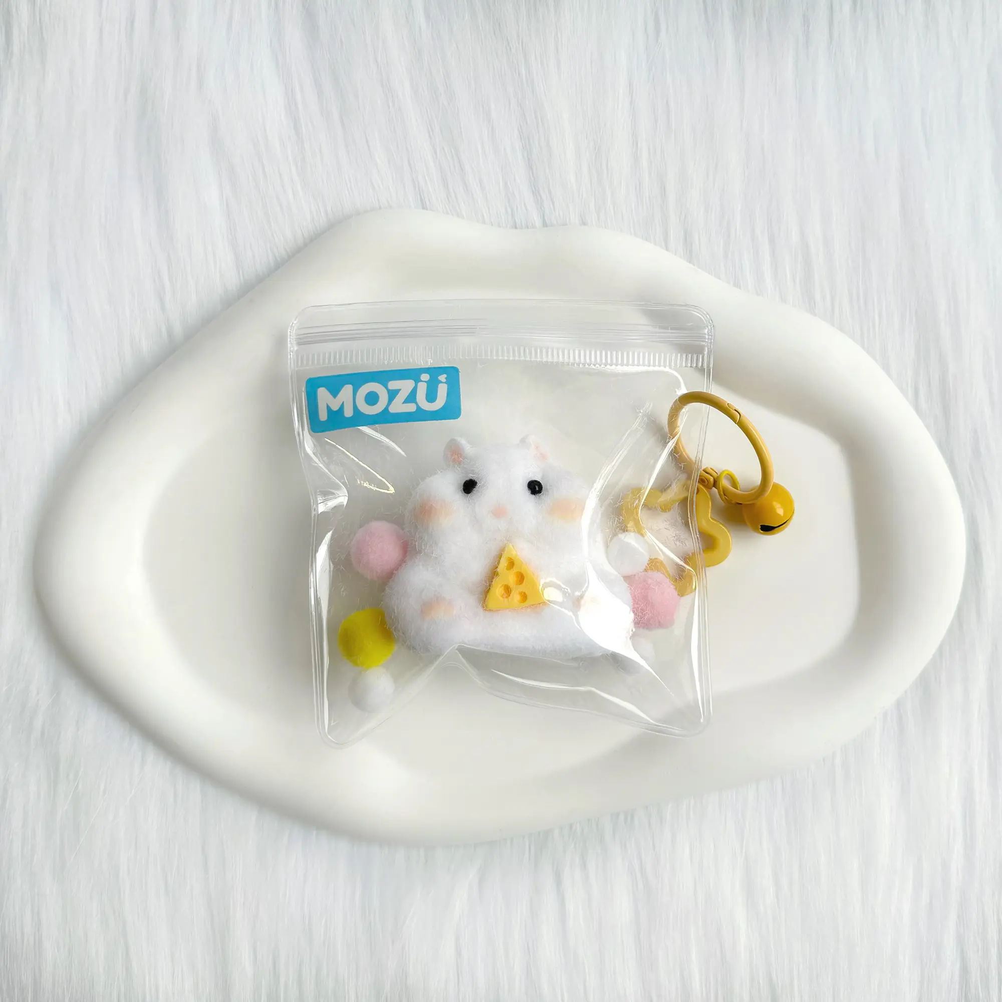 [Taba Kawaii Squishy] Classic Texture Cute Hamster Silicone Squishies Toy, 61g Soft Stress Ball with Decompression Squeeze & Sensory Fidget Relief, Ideal for Christmas, Party Gifts