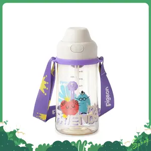 Christmas water glass Pigeon PPSU Kids Water Bottle, 17oz/500ml – Dual Spouts, BPA-Free, Leak-Proof, One-Click Lid & Adjustable Strap, Durable for School & Outdoor, Ages 3+ baby registry essential