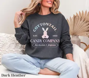 Bunny Sweatshirt Easter, Spring Sweatshirts, Pastel Easter Crewneck, Easter Sweaters Women, Rabbit Sweatshirt, Easter Egg Hunt, Pastel Bunny