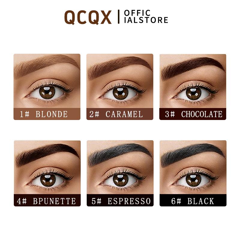 【QCQX】Eyebrow Tint Kit - Long-Lasting, Waterproof Brow Dye Gel Set | Smudge-Proof Brow Color