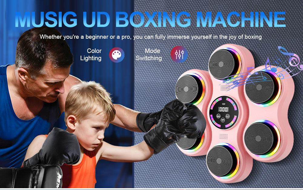 【Christmas gifts】Music Boxing Machine, Boxing Wall Mount Machine For Adult, Smart Boxing Traineing Machine With Boxing Gloves, Boxing Workout Equipment Target For Home, Office, Gym (Upgrade)