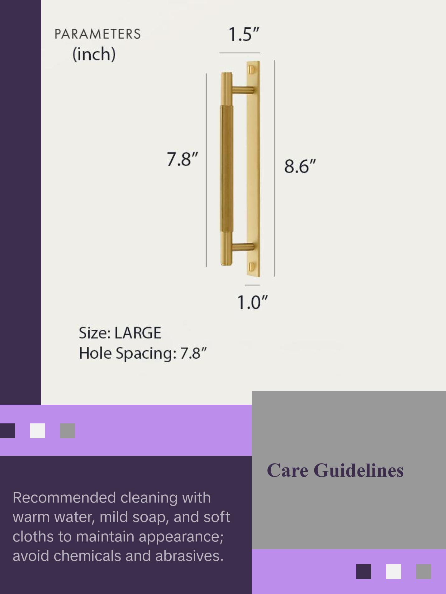 Stripe Knobs and Pulls with Backplate