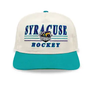 Syracuse Crunch Hockey Snapback: '90s Cream