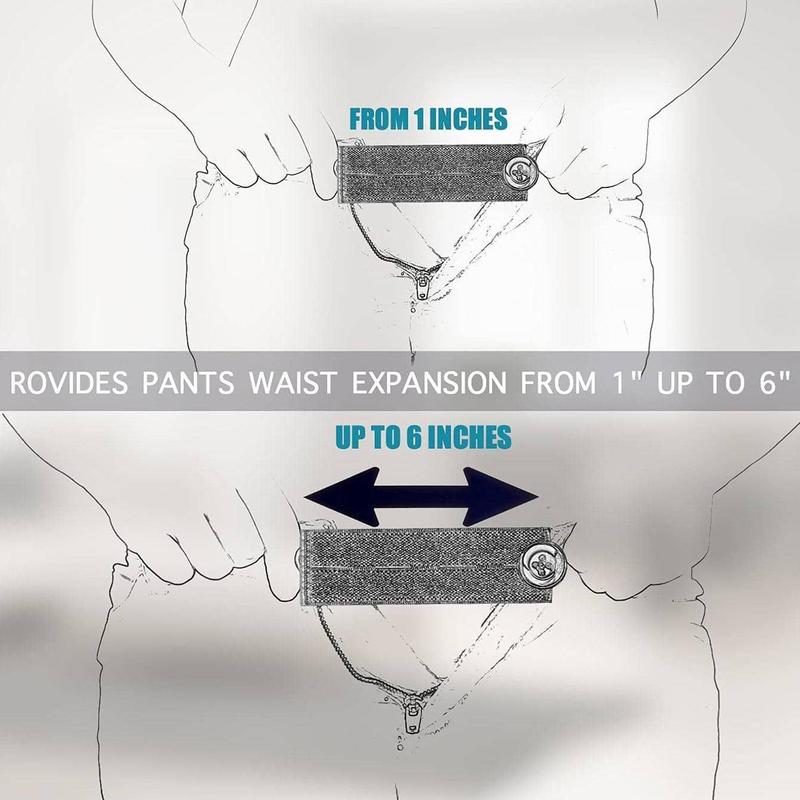 Waist Extender Button, 6pcs Elastic Waistband Extender Button, Pants Extender Button for Women Men
