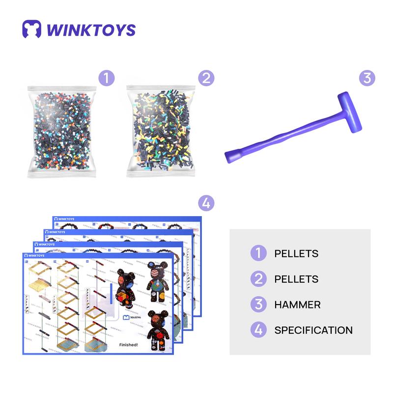 Winktoys building block,Kitten Building Block,Cat Toys,Birthday Gift,Trend Decoration,Cool Gifts,boy,girl,Kitty