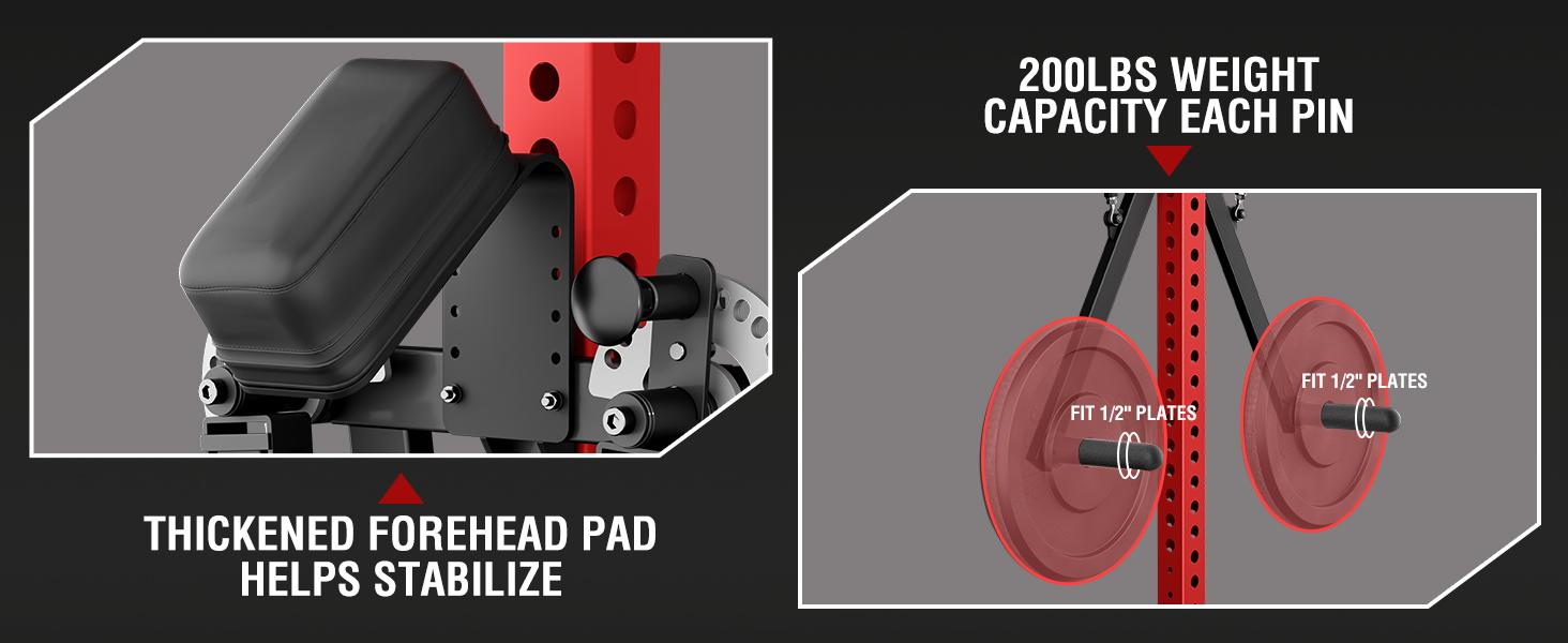 MIKOLO Power Rack Lateral Raise & Chest Fly Attachment - 13-Level Adjustable Arm for Upper Body Strength Training, Fits 1" Hole Squat Racks, Home Gym Equipment Multifunctional Workout StationMIKOLO