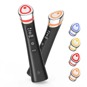 Face Lift Device – 8 in 1 Skin Tighten and Lift, LED Light Therapy for Wrinkles, Korean Skin Care, Spa-Grade Facial Massager Lift & Firm Beauty Massager (Black)