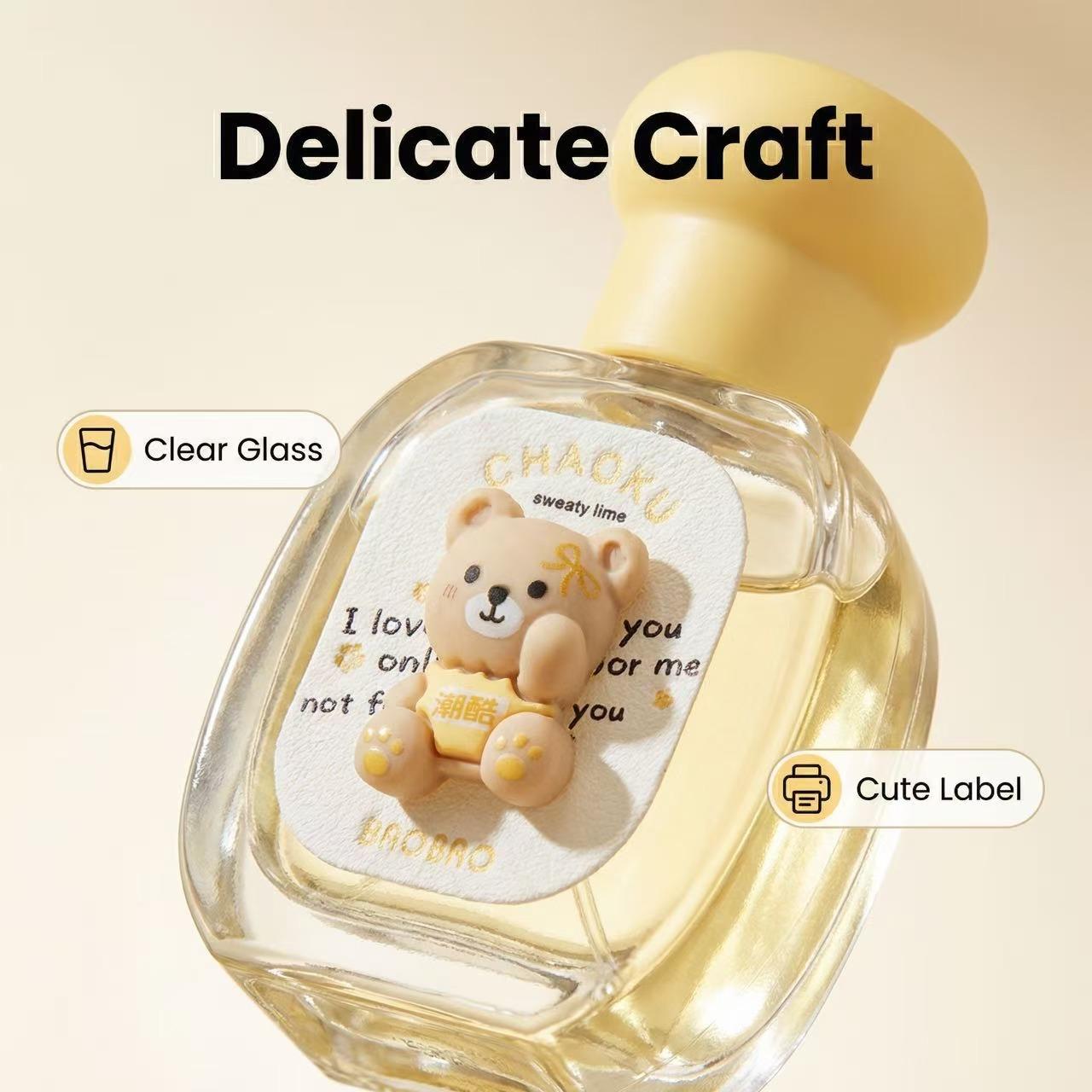 mini Bear perfume, unisex fragrance spray Fresh Fruit long-lasting scent sandalwood fruity woody cool girl gift Sweet marine design  Cologne