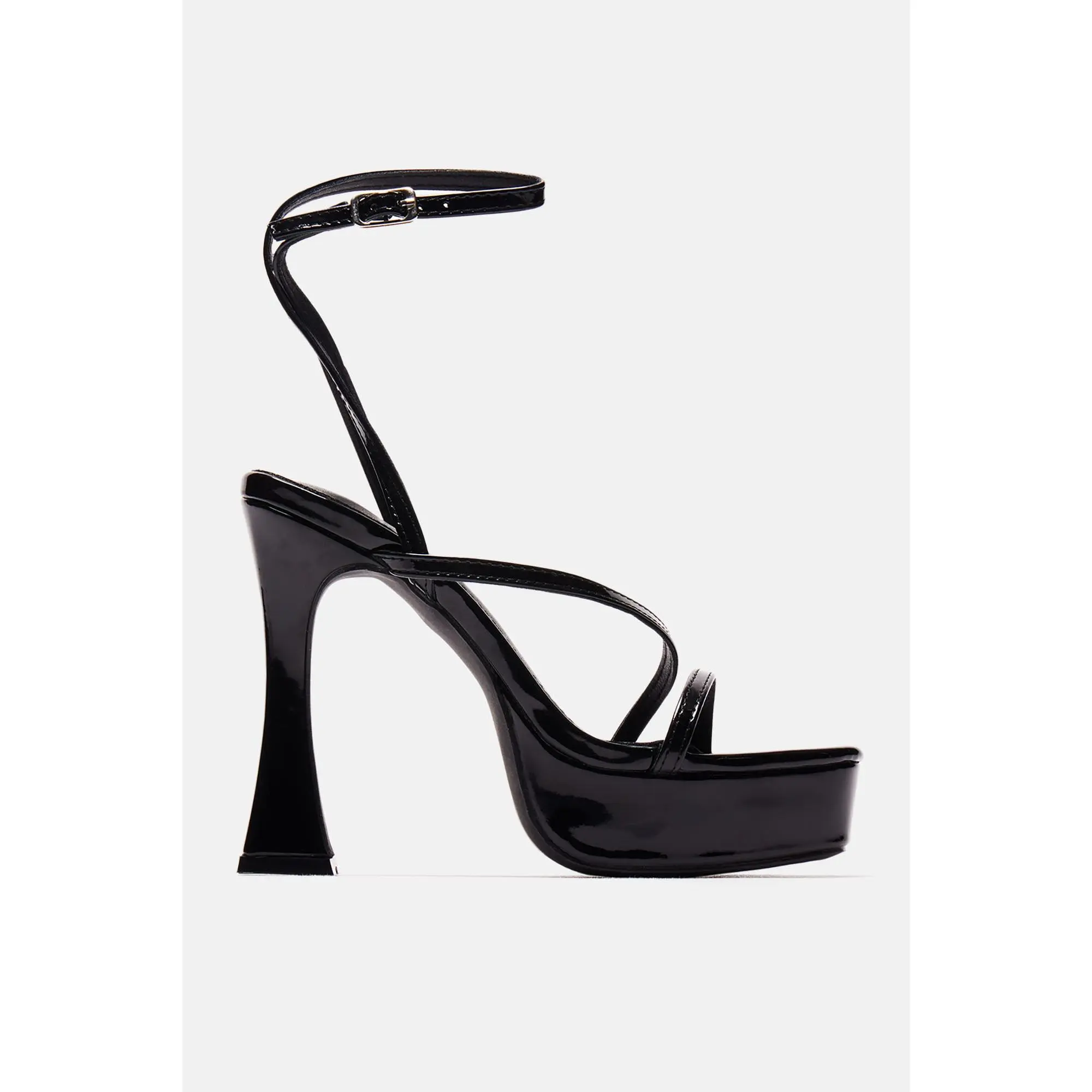 Andrea Platform Block Heels - Black