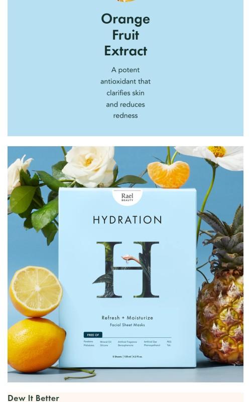 Hydration Face Masks