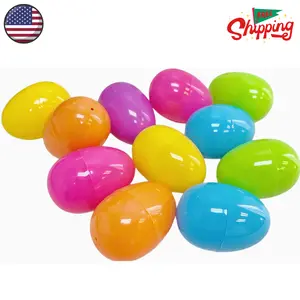 Plastic Bright Easter Egg Assortment 50 Pcs Perfect for Easter Egg Hunt
