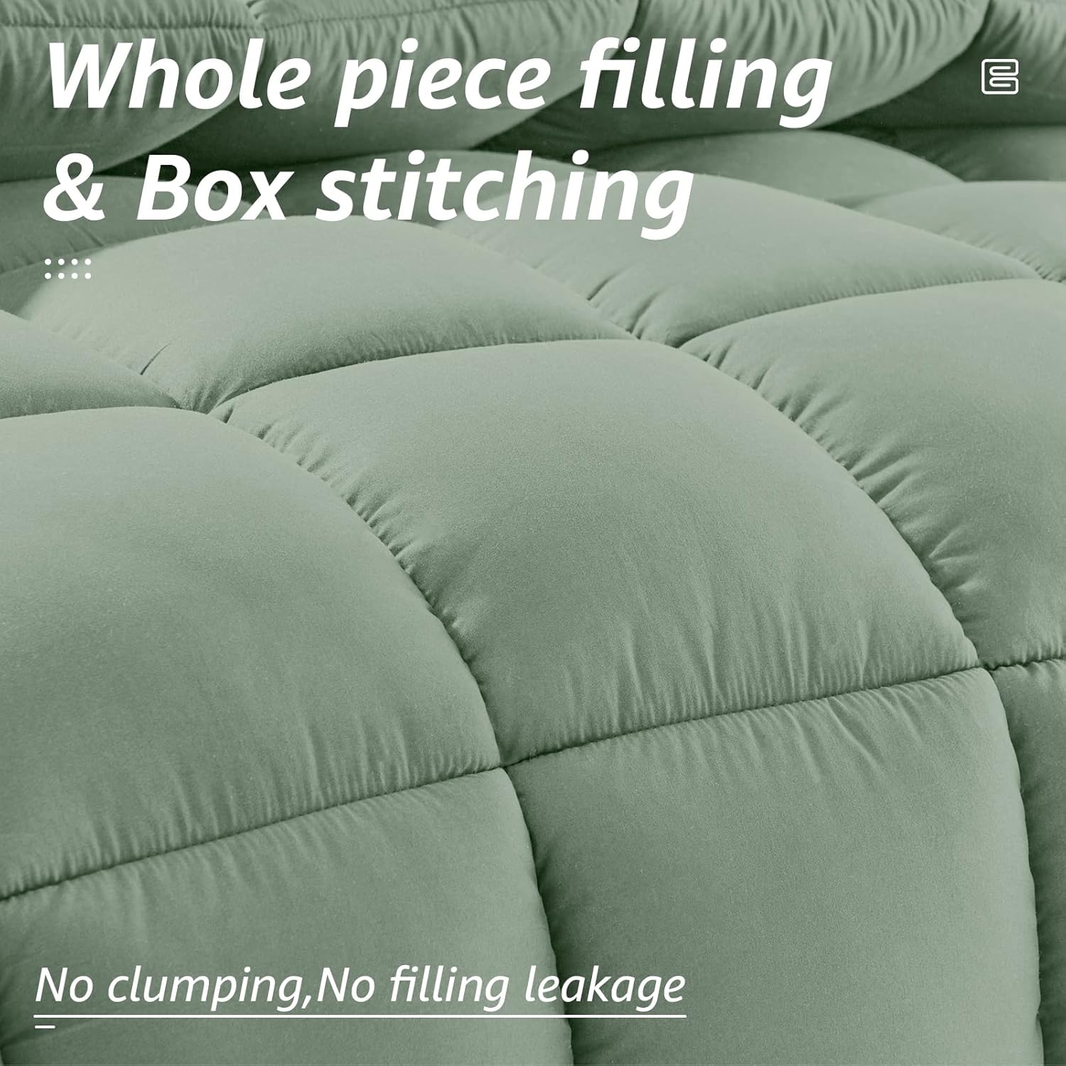 {N}WeCharmer Comforter - Down Alternative Bed Comforters for All Season - Machine Washable Duvet Puffed Quilt Fiber Fill