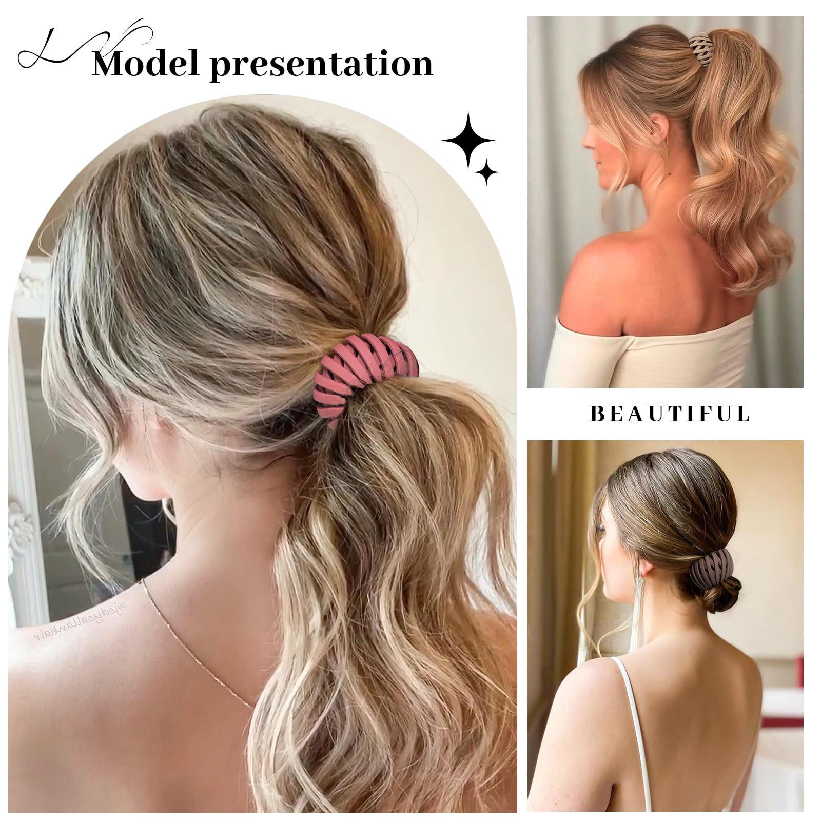 AWAYTR 6Pcs/Set Bird Nest Hair Claw Clips Horsetail Holder Hair Clips for Women Girls Bird Nest Expanding Hair Bun Hair Accessories TikTokShopBlackFriday AWAYTR 6Pcs/Set Bird Nest Hair Claw Clips Horsetail Holder Hair Clips for Women Girls Bird Nest Expanding Hair Bun Hair Accessories TikTokShopBlackFriday