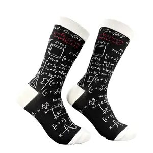 Women's Professional Overthinker Socks Funny Sarcastic Math Graphic Novelty Footwear For Ladies Funny Graphic Socks Comfortable Fitted Spandex Cotton