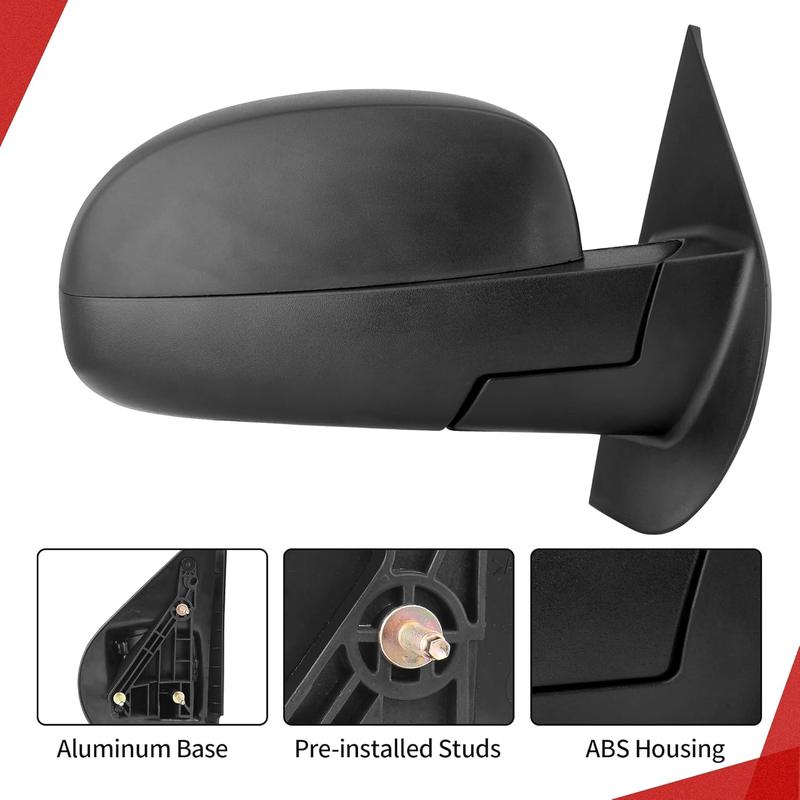 YITAMOTOR Towing Mirrors Compatible with 2007-2013 Chevy Silverado GMC Sierra 1500, 07-14 Suburban Yukon XL 1500, Power-Adjustable Glass and Heated with LED Arrow Turn Signal Side Mirrors Pair blind spot mirrors