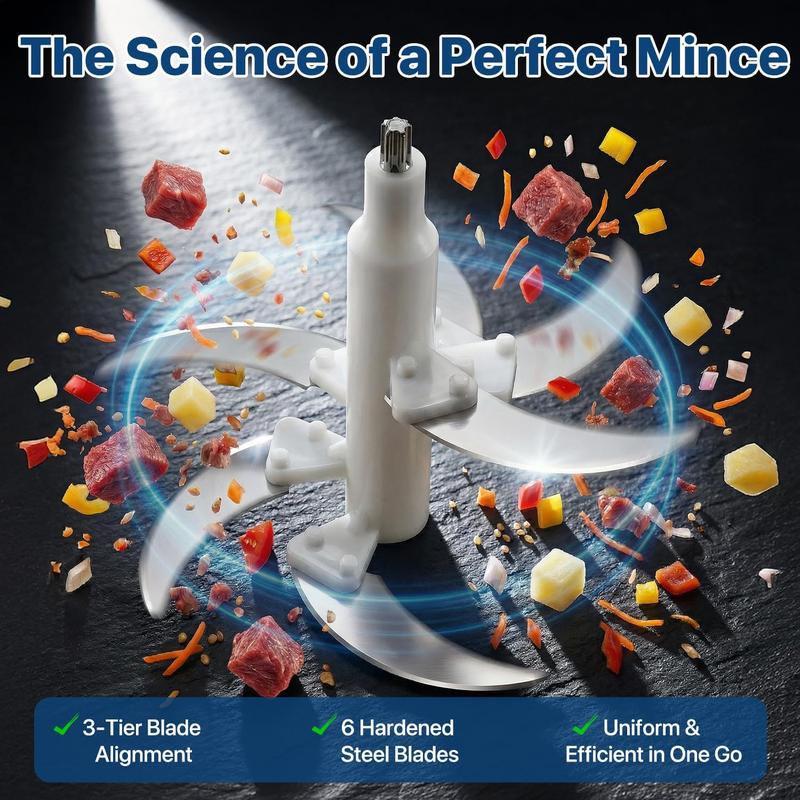 Newly Upgraded 5L Food Processor, Electric Multi-Functional Chopper with Meat Grinder and Vegetable, 5 Speed Modes, 6 Blades, Suitable for Onions, Ice, Nuts, Fruits, Garlic, Baby Food Newly Upgraded 5L Food Processor, Electric Multi-Functional Chopper with Meat Grinder and Vegetable, 5 Speed Modes, 6 Blades, Suitable for Onions, Ice, Nuts, Fruits, Garlic, Baby Food