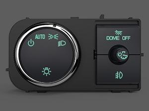 Nilight Headlight Dimmer Switch Compatible with 2007 2008 2009 2010 2011 2013 Chevy Silverado 1500 2500HD 3500HD Tahoe 2007-2014GMC Sierra 2500HD 3500HD Yukon with Greenish LED Light