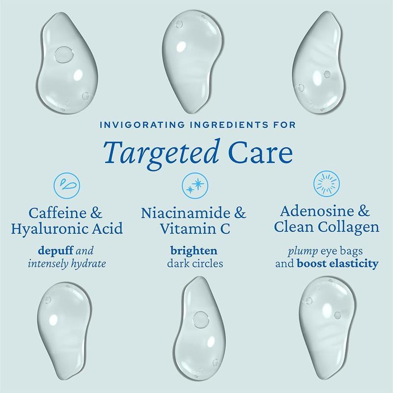 belif Aqua Bomb Cooling Eye Gel 2-pack, Korean Skincare with Caffeine, Hyaluronic Acid & Niacinamide – Hydrating, Depuffing & Plumping Eye Cream with Cooling Ceramic Tip