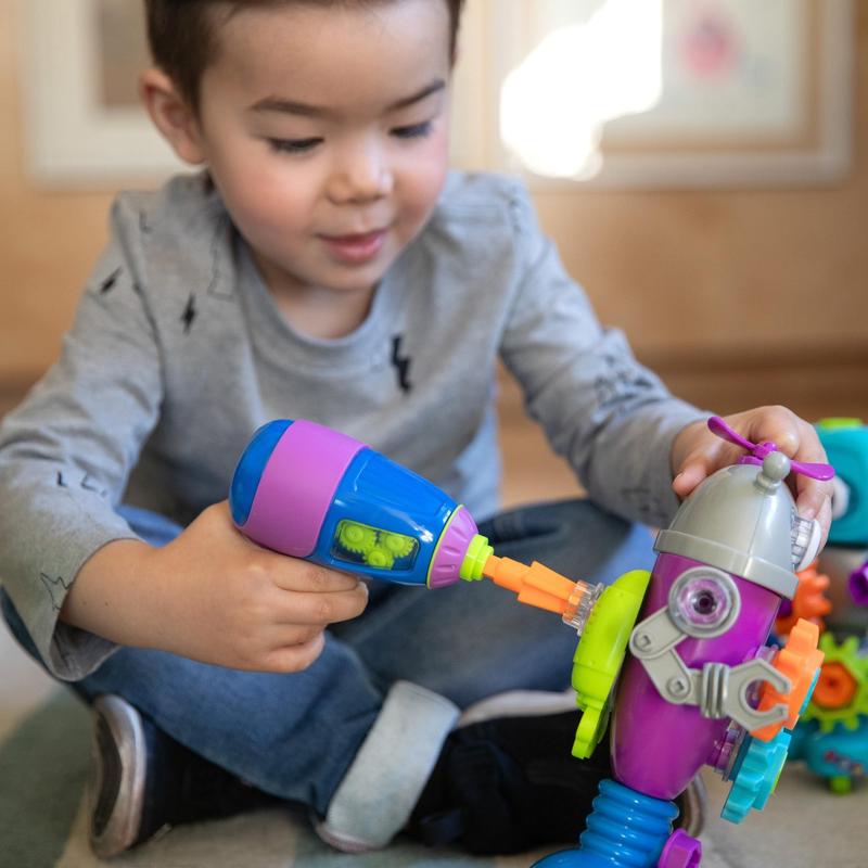 Educational Insights Design & Drill Series Electric Drill Toy - Bolt-It Bucket Brightworks Robot Workshop STEM Toy Gifts for Boys & Girls Ages 3+ - Block Set