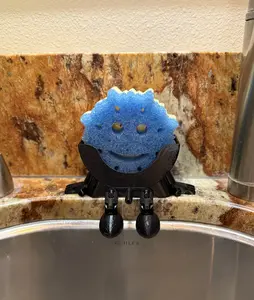 Scrub Daddy Sponge Holder | 3D Printed Kitchen Sink Sponge Holder | Funny Sponge Stand | Fun Countertop Organizer | Kitchen Accessory Gift