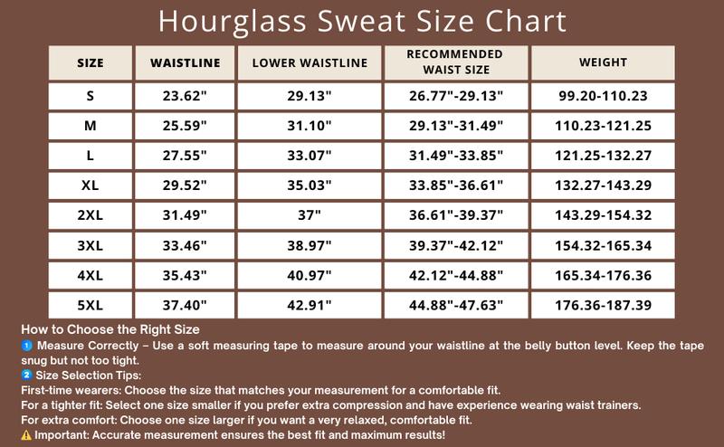 Sculpt Touch Sauna Hourglass Girdle – Neoprene Compression Waist Corset | Workout Support & Body Contouring Shapewear